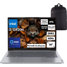 Lenovo Thinkbook G6 I5-13420H 64-Gbddr5 512 Gbssd Intel® UHD Graphics 14" Wuxga Windows 11 Home + Zg Sırt Çantası 21KG00UCTRZGC58