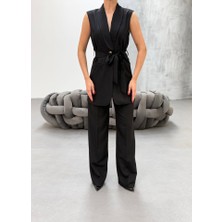 Eccey Butik Cura Yelek Pantolon Iki̇li̇ Takim