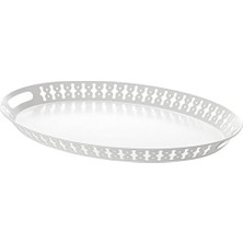 Storemax Romantısk Tepsi, 52X39 Cm, Beyaz