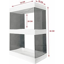 Storemax Ata Home Makyaj,takı ve Bakım Ürünleri Organizeri Rafı Standı Büyük Boy Makyaj Organizeri Iki Katlı Çok Amaçlı Düzenleyici Saklama Seti