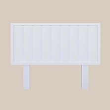 Renazzo Hüma Model Beyaz Renk Ahşap Tek Başlık ( Dikey )