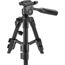 Storemax Ayex 3 Yollu Kafa ve Hızlı Değiştirme Plakalı Hafif Kamera Tripodu Yüksekliği Ayarlanabilir ve Kompakt