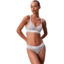 Calvin Klein Kadın Gri Lightly Lined Bralette Sütyen LV00QF8504