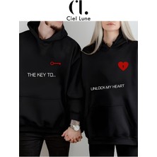Nevermind The Key To Sevgili Sevgili Kombini 2'li Unisex Kapüşonlu Sweatshirt Seti