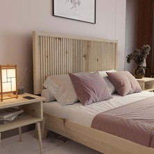 Renazzo Alaz Model Vernikli Ahşap Tek Başlık ( Dikey )