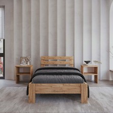 Renazzo Letto Atlantik Mdf Karyola | Tek ve Çift Kişilik Yatak Uyumlu, Kolay Kurulum
