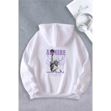 Nevermind NewYork Şimşek Modeli Oversize Unisex Kapüşonlu Sweatshirt