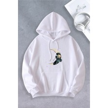 Ciel Lune NEVERMIND Nevermind Unisex Kadın Erkek Ay Astronot Modeli Oversize Sweatshirt