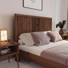 Renazzo Alaz Model Ceviz Renk Ahşap Tek Başlık ( Dikey )