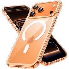 Storemax 17 Serisi ile Uyumlu Şeffaf Kenarları Silikon Yapılı Güçlendirilmiş Mıknatıslı Kablosuz Şarj Destekli Kılıf Darbe Önleyici Çizilme Karşıtı Koruyucu Kapak (17)