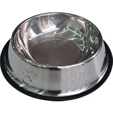 Kedi ve Köpekler Için Metal Mama ve Su Kabı 30 cm