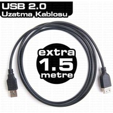 Storemax Dark DK-CB-USB2EXTL150 1.5 M USB 2.0 Uzatma Kablosu