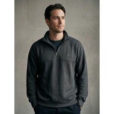 Dozor Erkek Yarım Fermuarlı Tshırt Siyah