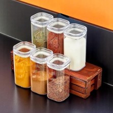 Storemax Seti, 6 Adet, 250 Ml, Kare Kapaklı Plastik Saklama Kabı