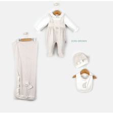 Babydola Mini Nokta Desenli 4’lü Tavşan Detaylı Yenidoğan Bebek Seti