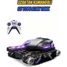 Mofy Baby Su Topu Atan Şarjlı 360° 2.4 Ghz Uzaktan Kumandalı Paletli Rc Tank