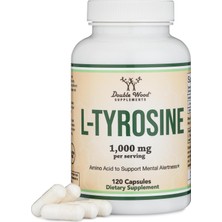 Double Wood L-Tyrosine Memory Attention And Focus Amino 1,000MG 120 Veggie Caps