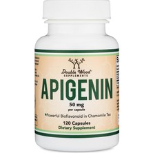 Double Wood Apigenin Bioflavonoid Found In Chamomile Tea For Relaxation, Sleep 120 Caps