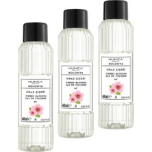 Hunca Kiraz Çiçeği Kolonyası %80 Alkol – Ferahlatıcı ve Zarif Çiçek Kokusu 3 Adet