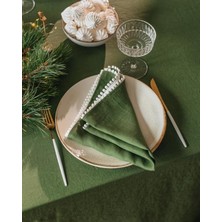 Storemax | 6'lı Yılbaşı Temalı Peçete 38 x 38 cm (Haki Yeşili)