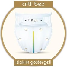 Storemax Pure Baby Organik Pamuklu Cırtlı Bez 4'lü Paket 3 Numara Midi 224 Adet