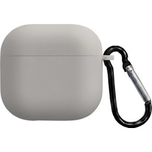 Caseonn Apple Airpods 4.nesil/anc Kılıf Askı Aparatlı Lansman Gri