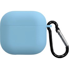 Caseonn Apple Airpods 4.nesil/anc Kılıf Askı Aparatlı Lansman Bebe Mavisi