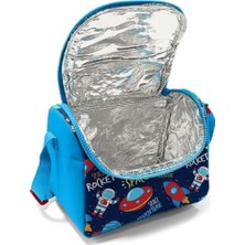 Storemax Lacivert Mavi Uzay Desenli Beslenme Çantası - Erkek Çocuk