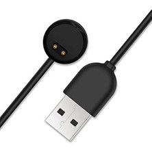 Storemax Mi Band 7 Ile Uyumlu Giyilebilir Akıllı Saat Şarj Kablosu Manyetik (Mi Band 5/6 / 7 / Band 5 Ile Uyumlu) USB Şarj Aleti (Siyah)
