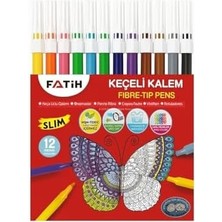 Storemax Keçeli Kalem Seti, 12 Farklı Renk, Yıkanabilir, Uzun Metraj Boyama, Slim Tasarım, Güvenli Kapak, Basınca Dayanıklı, Çocuklar Için, Eğitim, Sanat, Ofis Kullanımına Uygun, 12'li Set