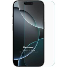 Storemax 16 Pro Max Tempered Glass Cam Ekran [ 16 Pro Max ile Uyumlu Ekran - Şeffaf]