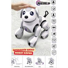 Trendzone Uzaktan Kumandalı Şarjlı Müzikli Dans Eden Kafa Sallayan Smart Interaktif Akıllı Robot Köpek 28CM