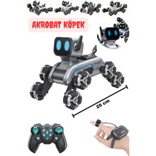 Trendzone Uzaktan Kumandalı Bilekten Kontrollü El Sensörlü Müzikli LED Işıklı Stunt Akrobat Robot Köpek Araba