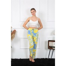 Moda Şahsenem Moda Kadın Pamuklu Alt Pijama Sarı