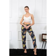 Moda Şahsenem Moda Kadın Pamuklu Alt Pijama Lacivert