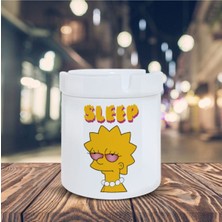 Lisa Simpson Küllük Sleep Baskılı Kül Tablası K-60