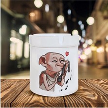 Dobby Love Socks Baskılı Seramik Küllük