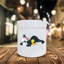 Sylvester Baskılı Seramik Küllük