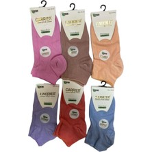 Carrier Kadın Bambu Likralı  Dikişsiz  Bambu Çorap 12'li