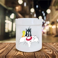 Sylvester Baskılı Seramik Küllük
