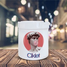 Ciklet Küllük Davut Heykeli Baskılı Kül Tablası K-135