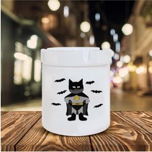 Batcat Baskılı Seramik Şık Küllük