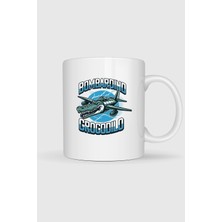 Bahriyeli Collection  Bombardino Crocodilo Baskılı Kupa Bardak