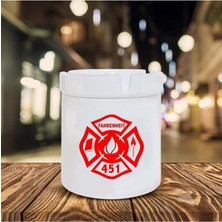 Fahrenheit 451 Baskılı Seramik Kokusuz Küllük Hediyelik Ne Hediye Alınır