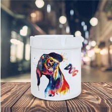 Kokusuz Sigara Küllüğü - Kokusuz Kül Tablası - Doğart Sanat Rengarenk Sevimli Köpek Kül Tablası