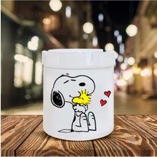 Snoopy Dog Baskılı Seramik Kokusuz Küllük Hediyelik Ne Hediye Alınır