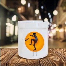 Karete Kit Baskılı Seramik Küllük