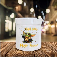 Not Today Baskılı Seramik Küllük 1