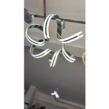 Roza Avize Deniz Yıldızı 6 Boğum Çift Yönlü Modern Ledli Salon Oturma Odasi Avize