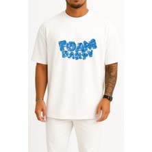 Bahriyeli Collection Oversize Foam Party Entertainment Dress Göğüs Tasarımlı Unisex T-Shirt